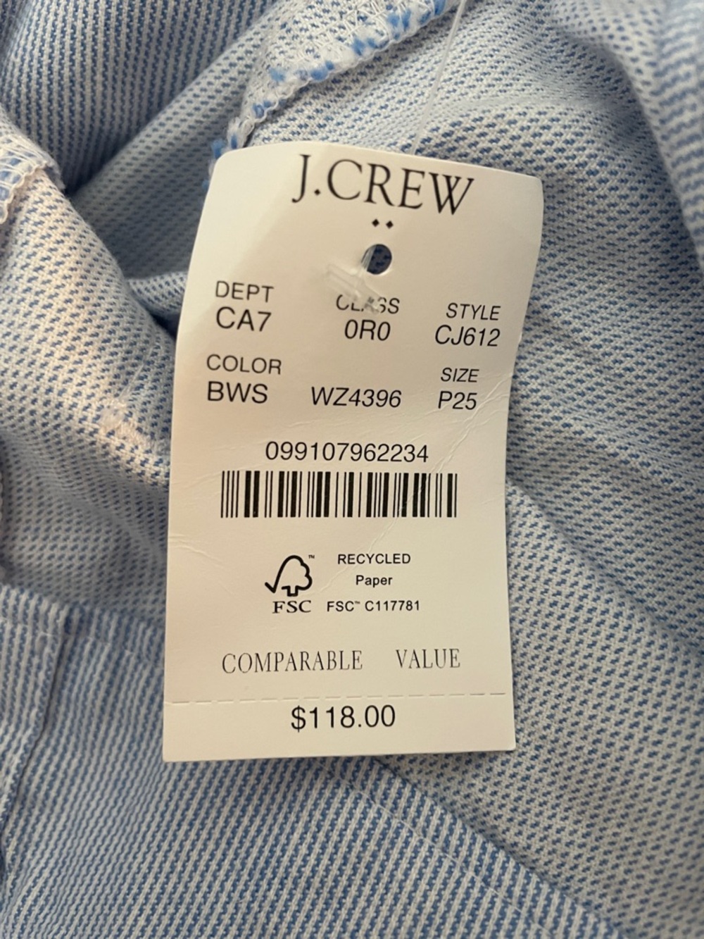 J. Crew Light Blue Lizzie Pant - Picture 7 of 9